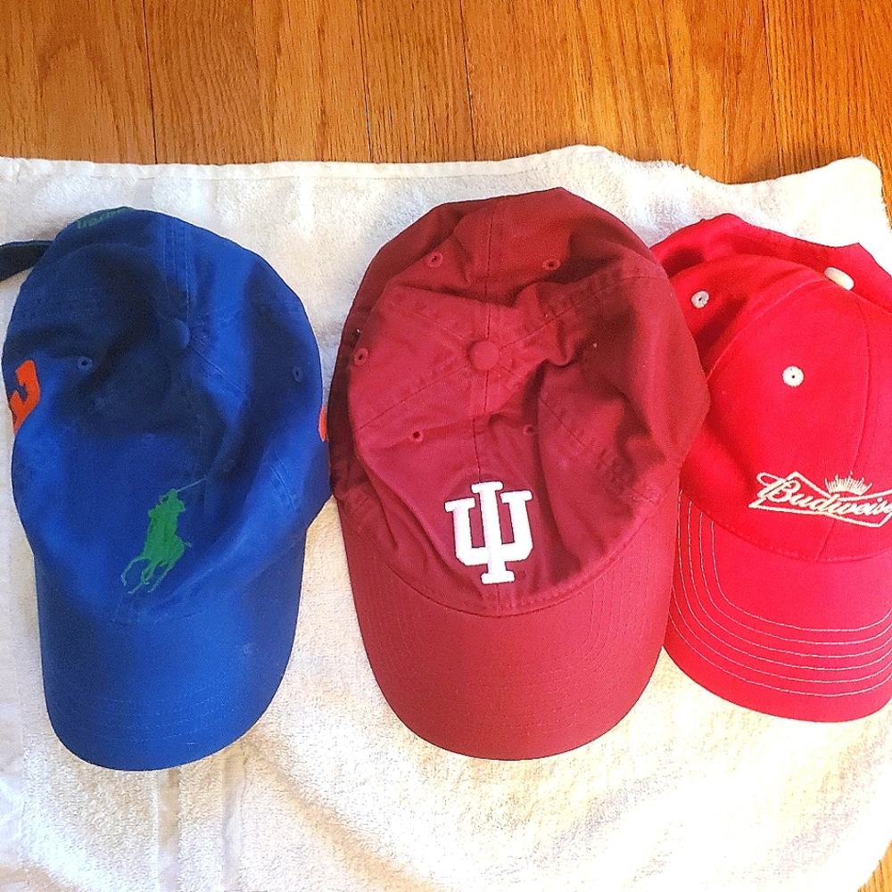 SOLD..Polo hat with 2 others  hats for $7